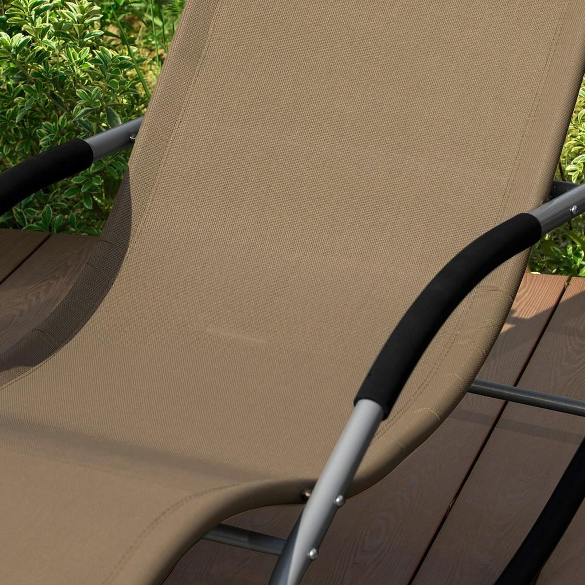 Voir la diapositive 4 : SOBUY SoBuy - Fauteuil À Bascule De Jardin pliable - Moderne - OGS28