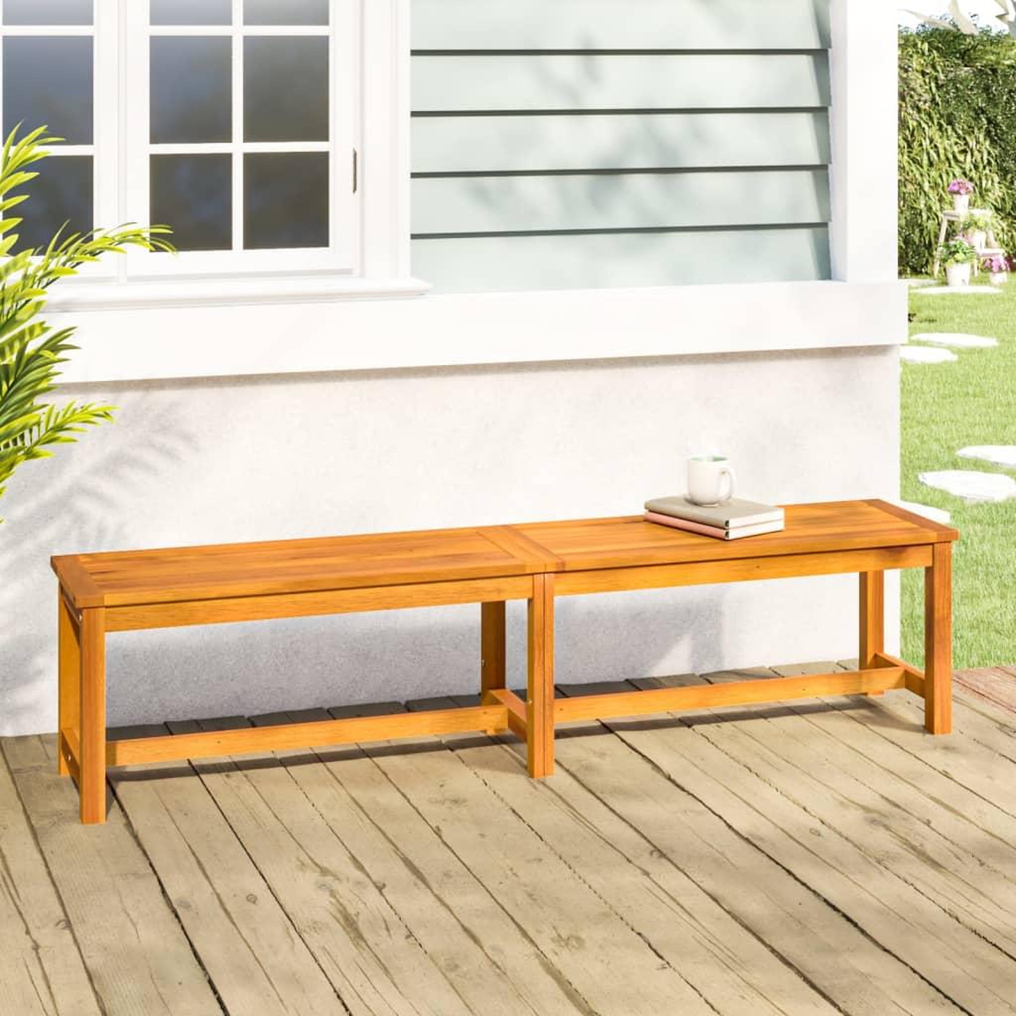 VIDAXL Banc de jardin 180x35x45 cm bois massif d'acacia