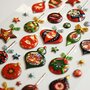  Stickers mousse 3D - Boules de Noël