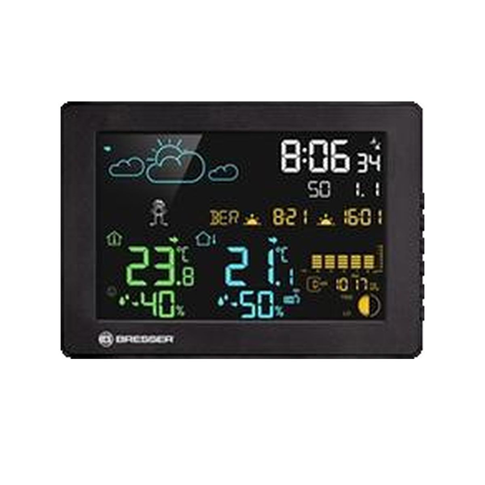 Voir la diapositive 2 : Bresser Station météo Bresser MeteoTemp Baro HZ couleur