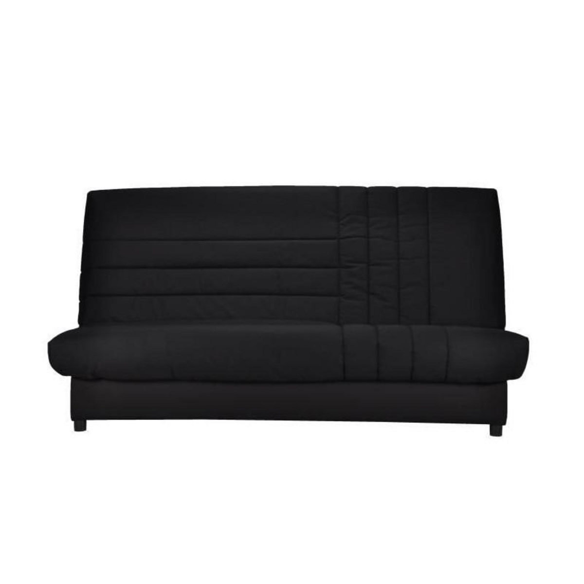 BULTEX BEIJA Banquette clic-clac 3 places - Comfort BULTEX - L 192 x P 95 cm - Tissu noir