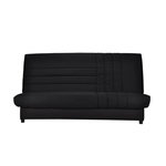 BULTEX BEIJA Banquette clic-clac 3 places - Comfort BULTEX - L 192 x P 95 cm - Tissu noir