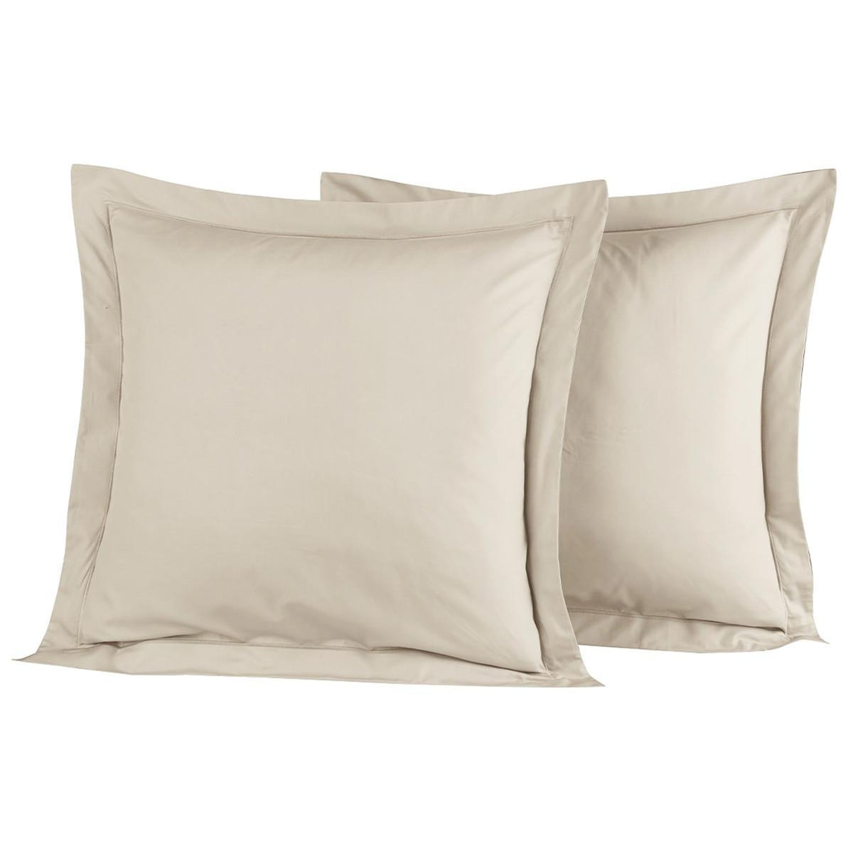 Sensei Maison Lot de 2 taies d'oreiller en percale de coton SOFT PERCALE