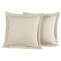 Voir la diapositive 1 : Sensei Maison Lot de 2 taies d'oreiller en percale de coton SOFT PERCALE