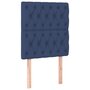 Voir la diapositive 2 : VIDAXL Tetes de lit 2 pcs Bleu 80x7x78/88 cm Tissu