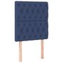 Voir la diapositive 2 : VIDAXL Tetes de lit 2 pcs Bleu 80x7x78/88 cm Tissu