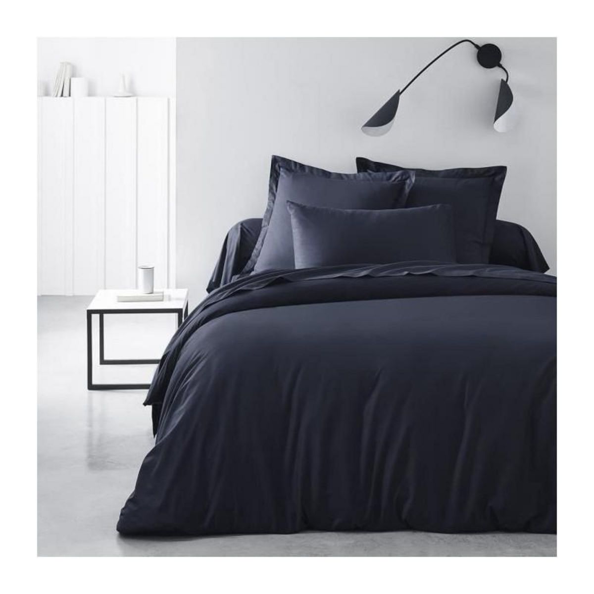 Today Drap housse TODAY Essential - 140 x 200+30 cm - 2 personnes - 100% Coton uni - Navy