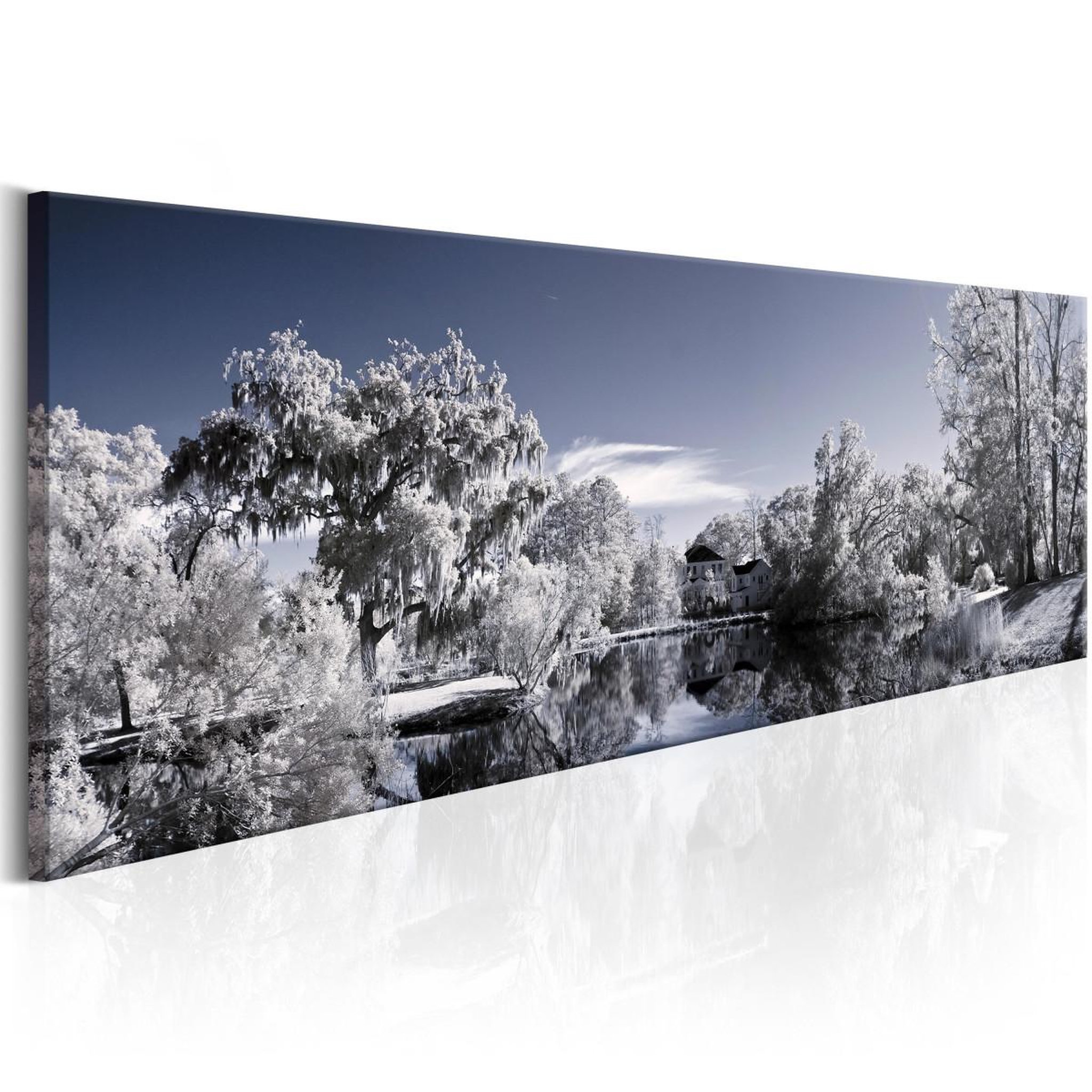 Voir la diapositive 1 : Paris Prix Tableau imprimé  wintry lake