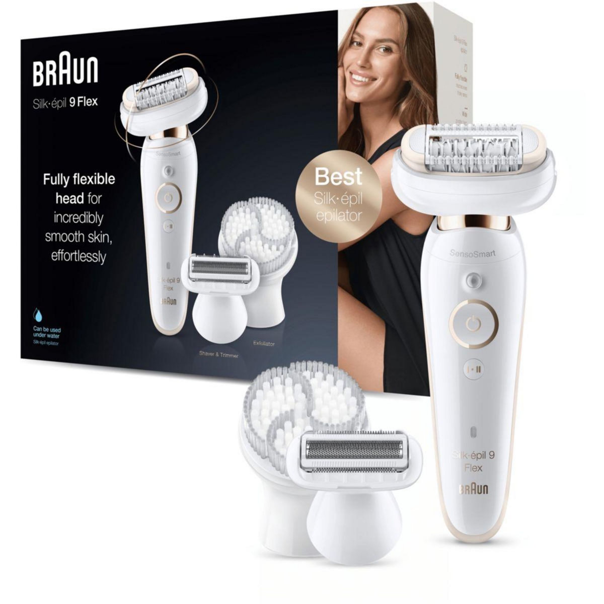 BRAUN Epilateur électrique Silk-Epil 9 Flex 9030