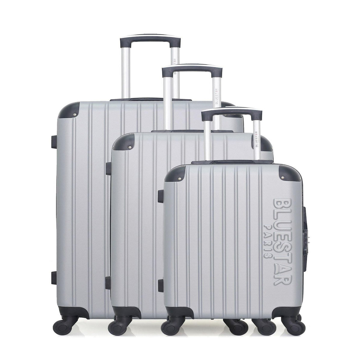 BLUESTAR BLUESTAR - Set de 3 Valises BUCAREST 75 cm 4 Roues