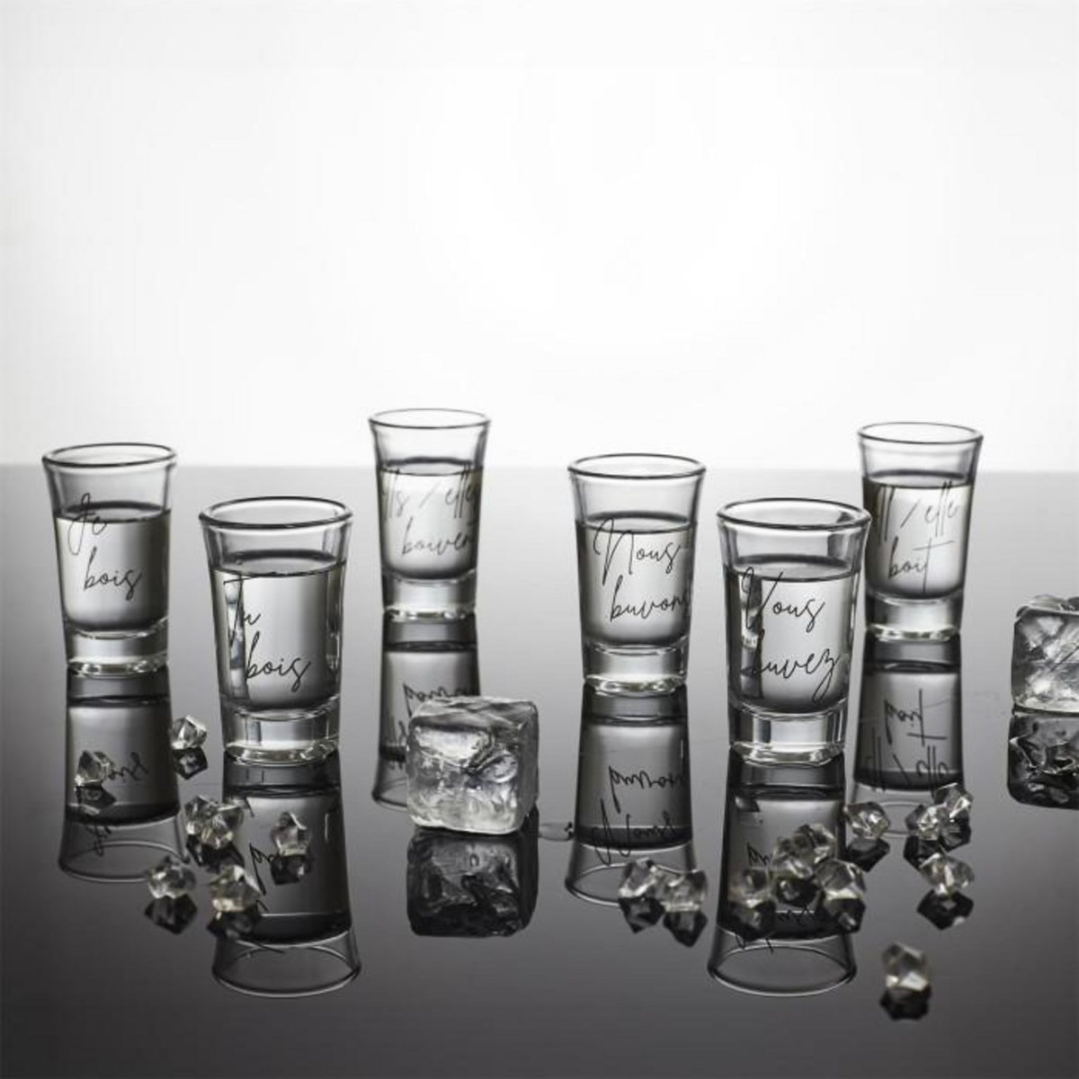 Paris Prix Lot de 6 Verres à Shooter  Cocktail  7cm Transparent