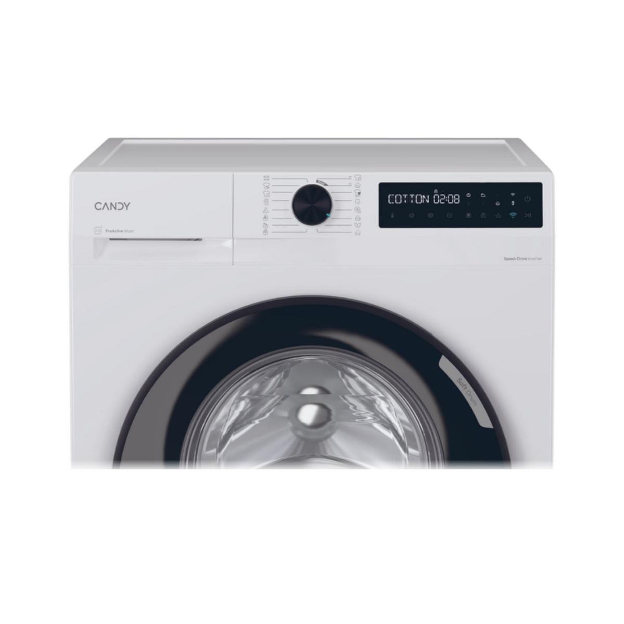 Voir la diapositive 3 : Candy Lave-linge frontal 10kg 1400 tours/min blanc - bp410bl8-s