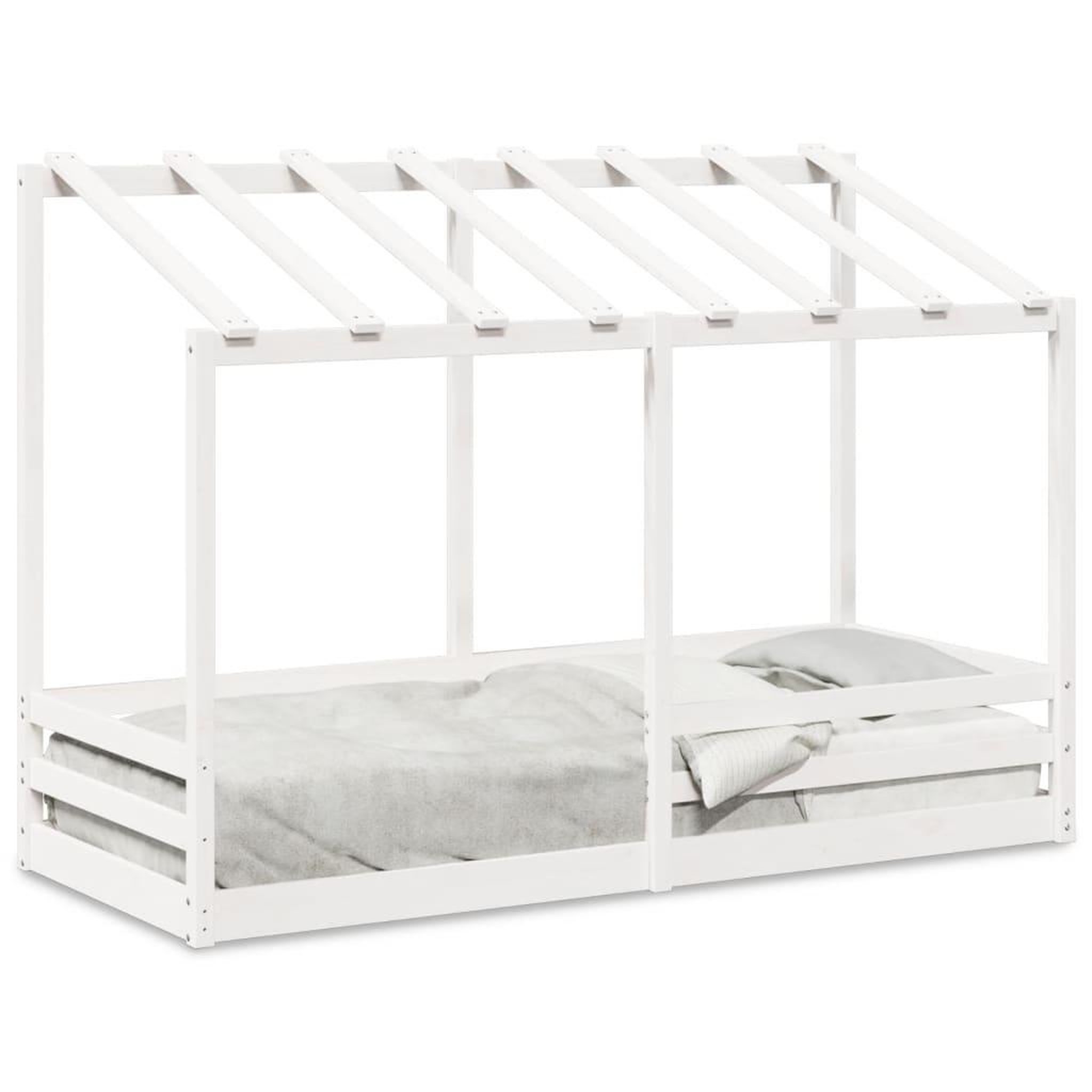 Voir la diapositive 2 : VIDAXL Lit pour enfants sans matelas blanc 75x190 cm bois pin massif