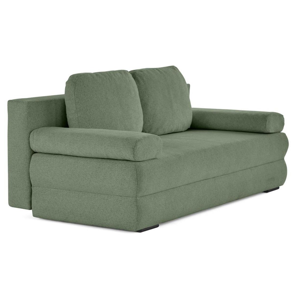 BEST MOBILIER Nora - canapé 3 places convertible avec coffre en tissu texturé