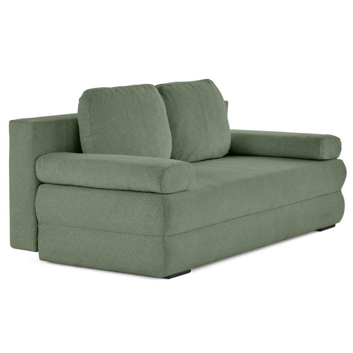 BEST MOBILIER Nora - canapé 3 places convertible avec coffre en tissu texturé