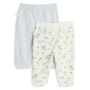 Voir la diapositive 2 : INEXTENSO Lot de 2 pantalons de naissance avec pieds jersey