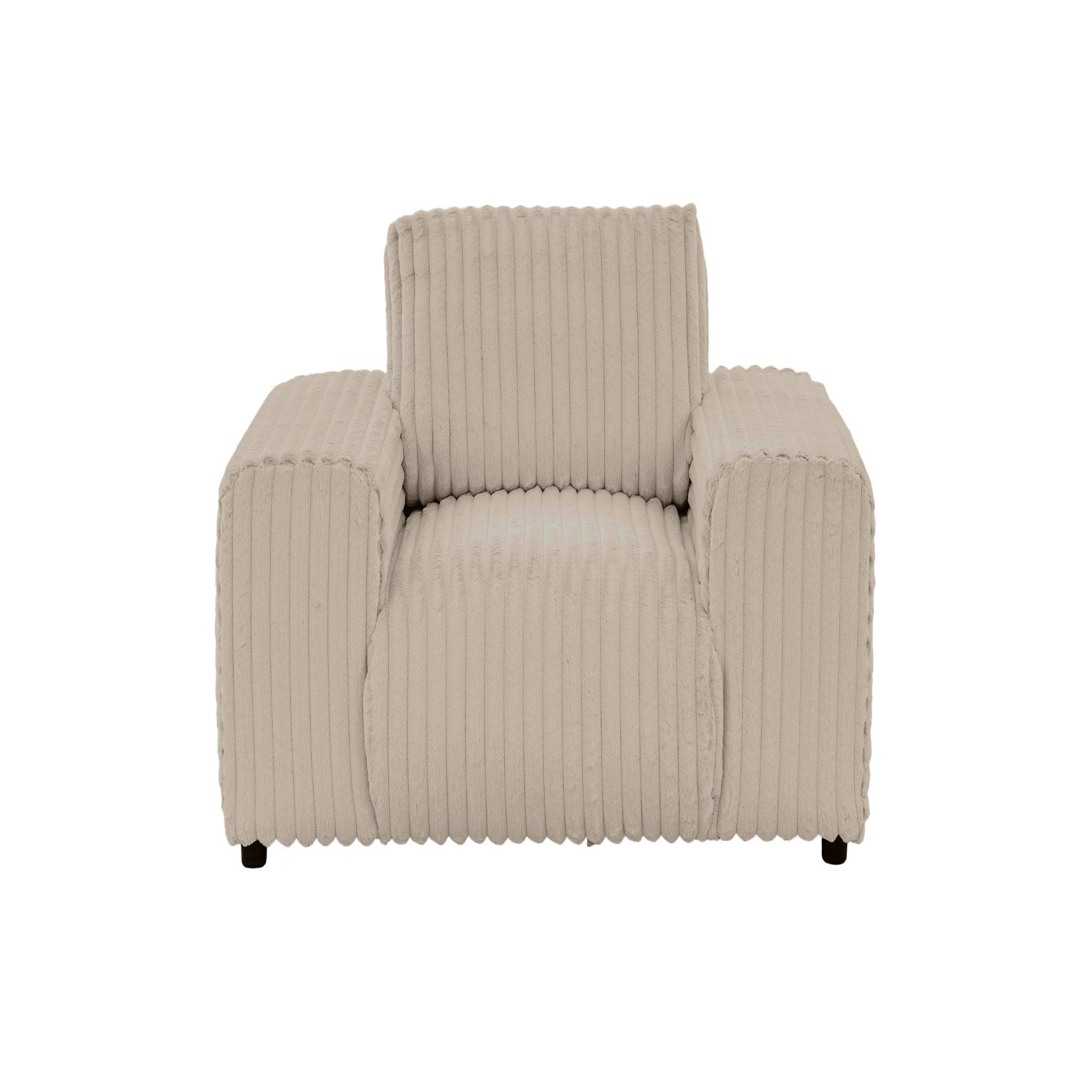 Voir la diapositive 1 : CASANOVA PARIS Caisa - fauteuil en velours côtelé