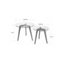 Voir la diapositive 3 : HomeStyle4U 2 Tables basses rondes en verre