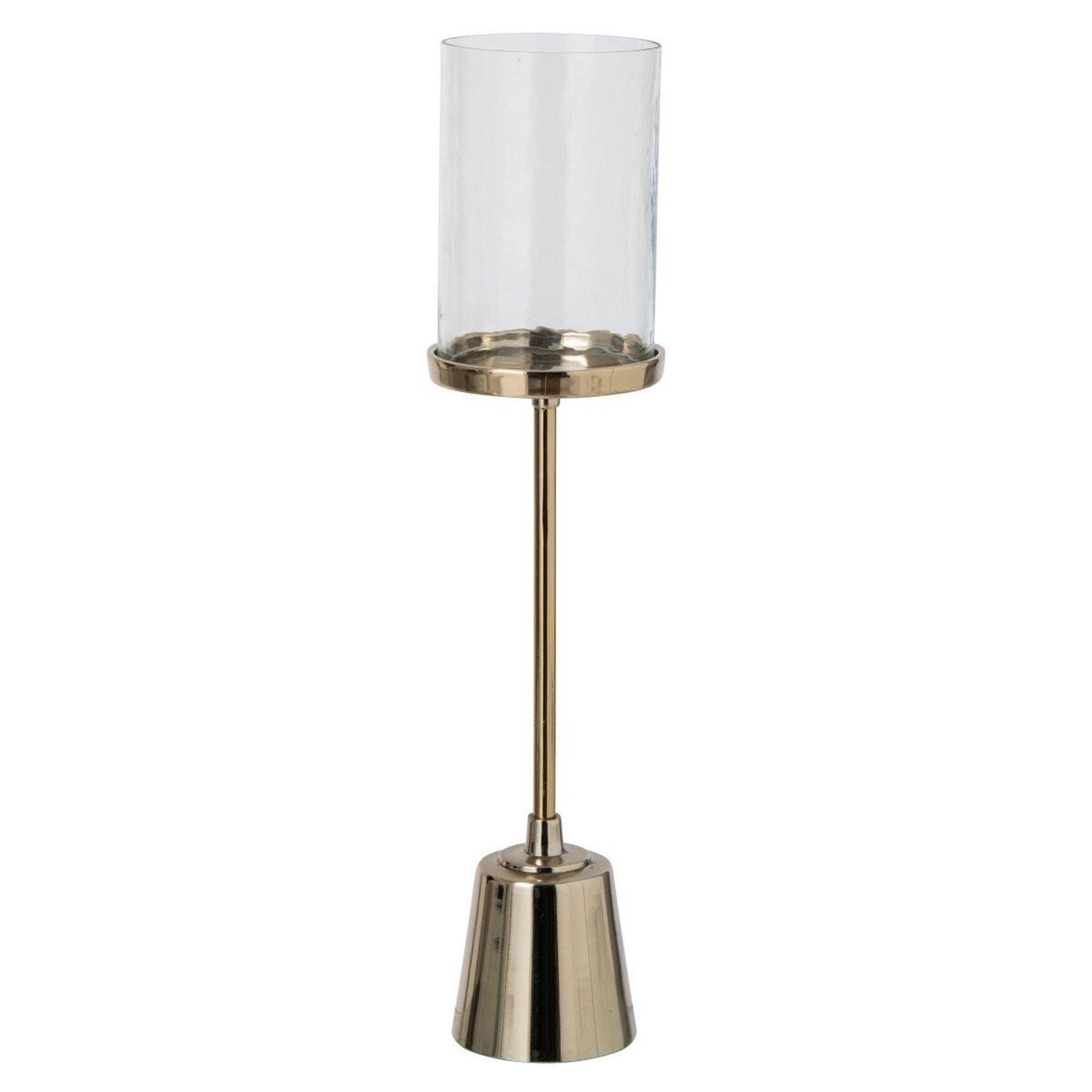 J-LINE Bougeoir design sur pied  dorine  59cm doré