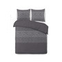 Voir la diapositive 2 : VISION VISION Parure de couette Arthur - 100% coton - 1 housse de couette 240 x 260 cm + 2 taies d'oreiller 65 x 65 cm - Gris anthracit
