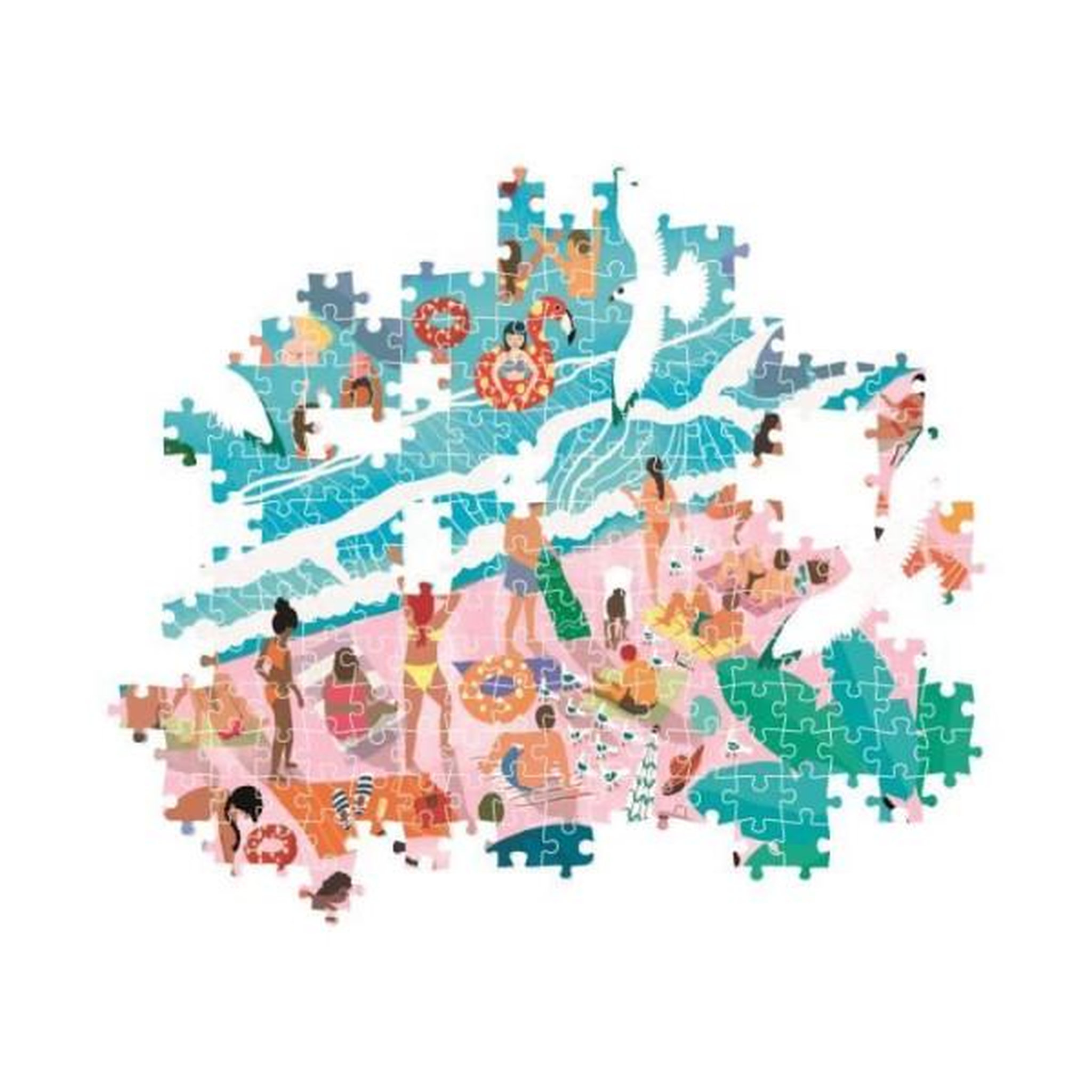 Voir la diapositive 3 : CLEMENTONI Clementoni - compact 1000 pieces - sunday at the beach
