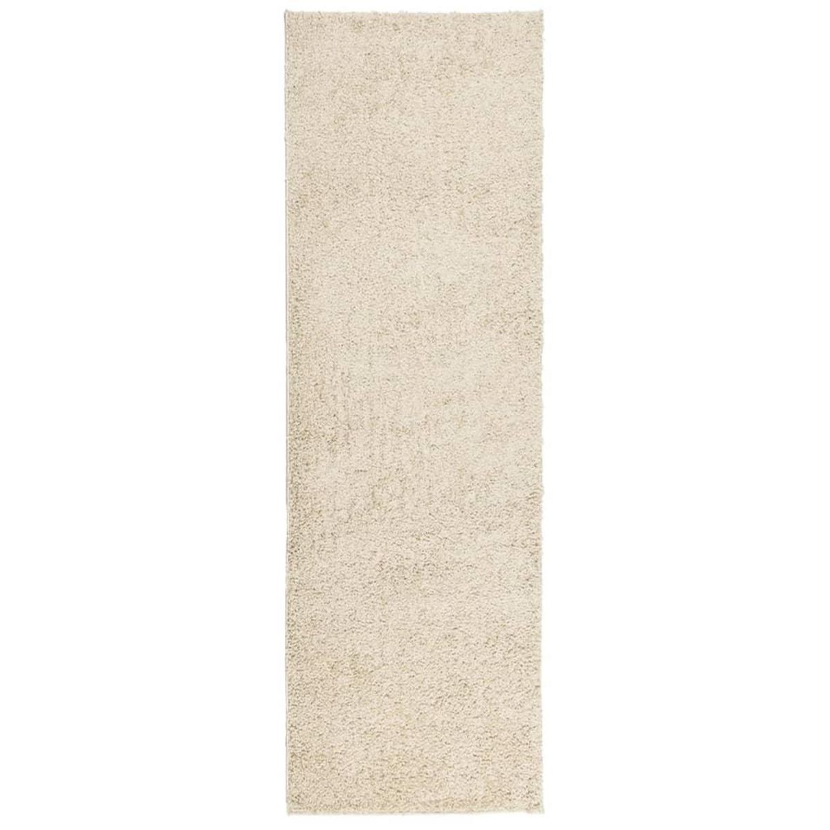 VIDAXL Tapis shaggy PAMPLONA poils longs moderne dore 80x250 cm