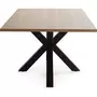 HOMIFAB Table à manger rectangulaire effet bois naturel 180 cm - Clara