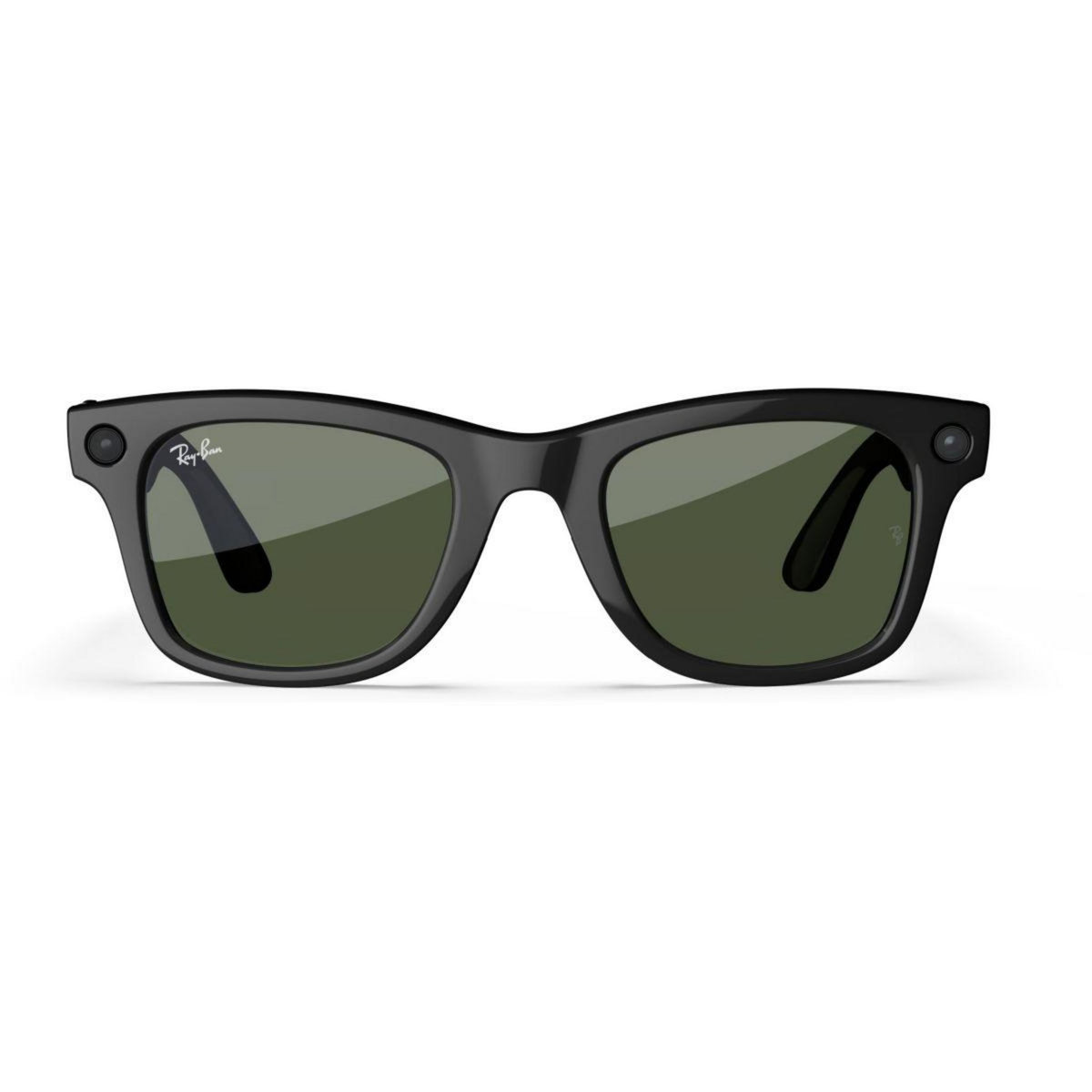 META Lunettes connectées Ray-Ban Wayfarer, Noir Brillant, Vert G15