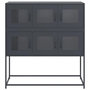 Voir la diapositive 5 : VIDAXL Buffet anthracite 100,5x39x107 cm acier lamine a froid