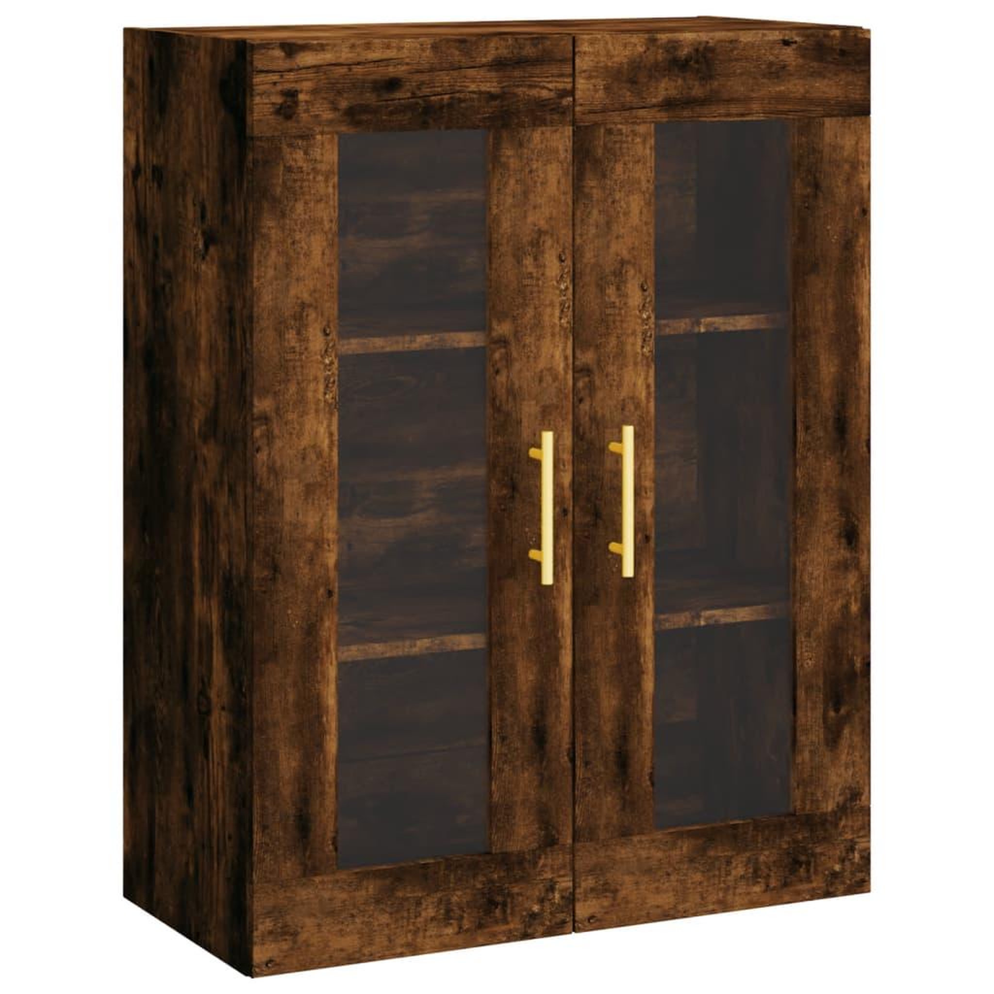 Voir la diapositive 5 : VIDAXL Buffet haut Chene fume 69,5x34x180 cm Bois d'ingenierie