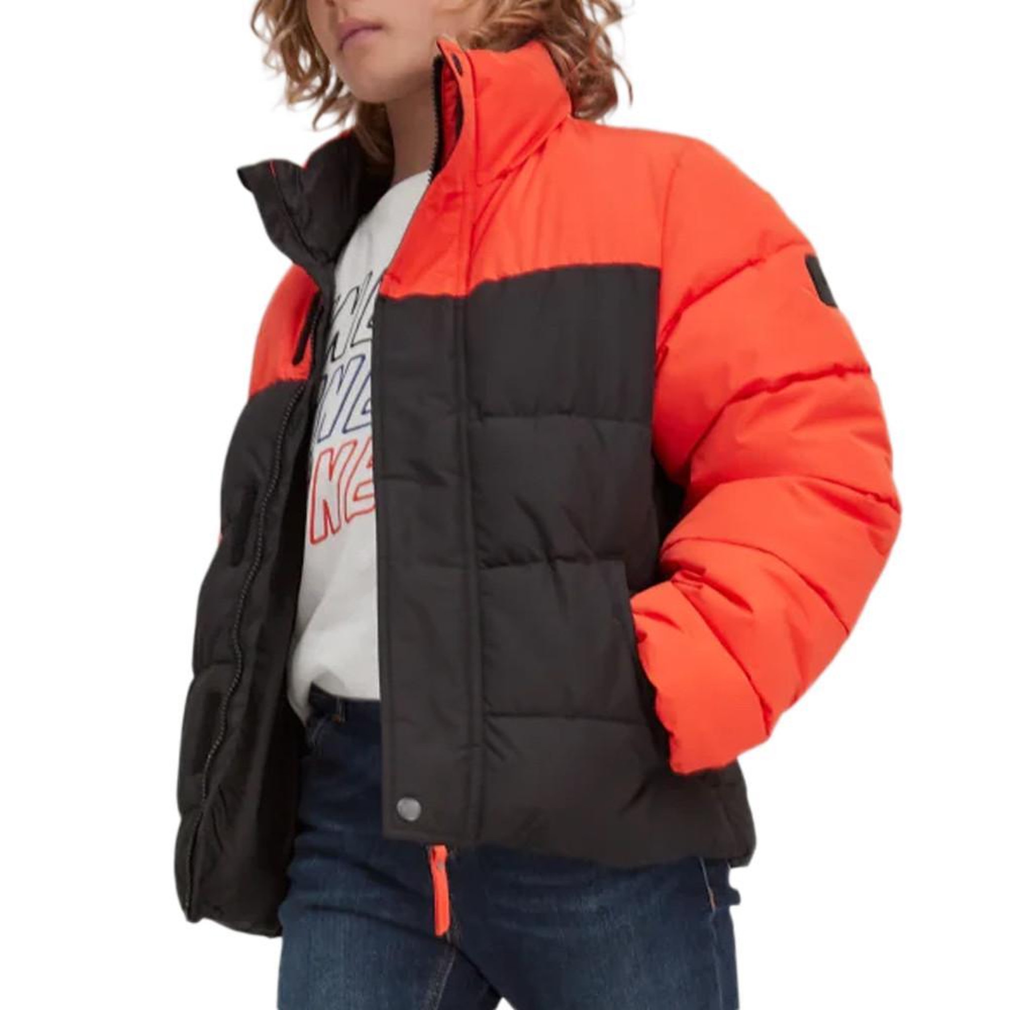 O'NEILL Doudoune Noir/Orange Garçon O'Neill Charged Puffer. Coloris disponibles : Noir