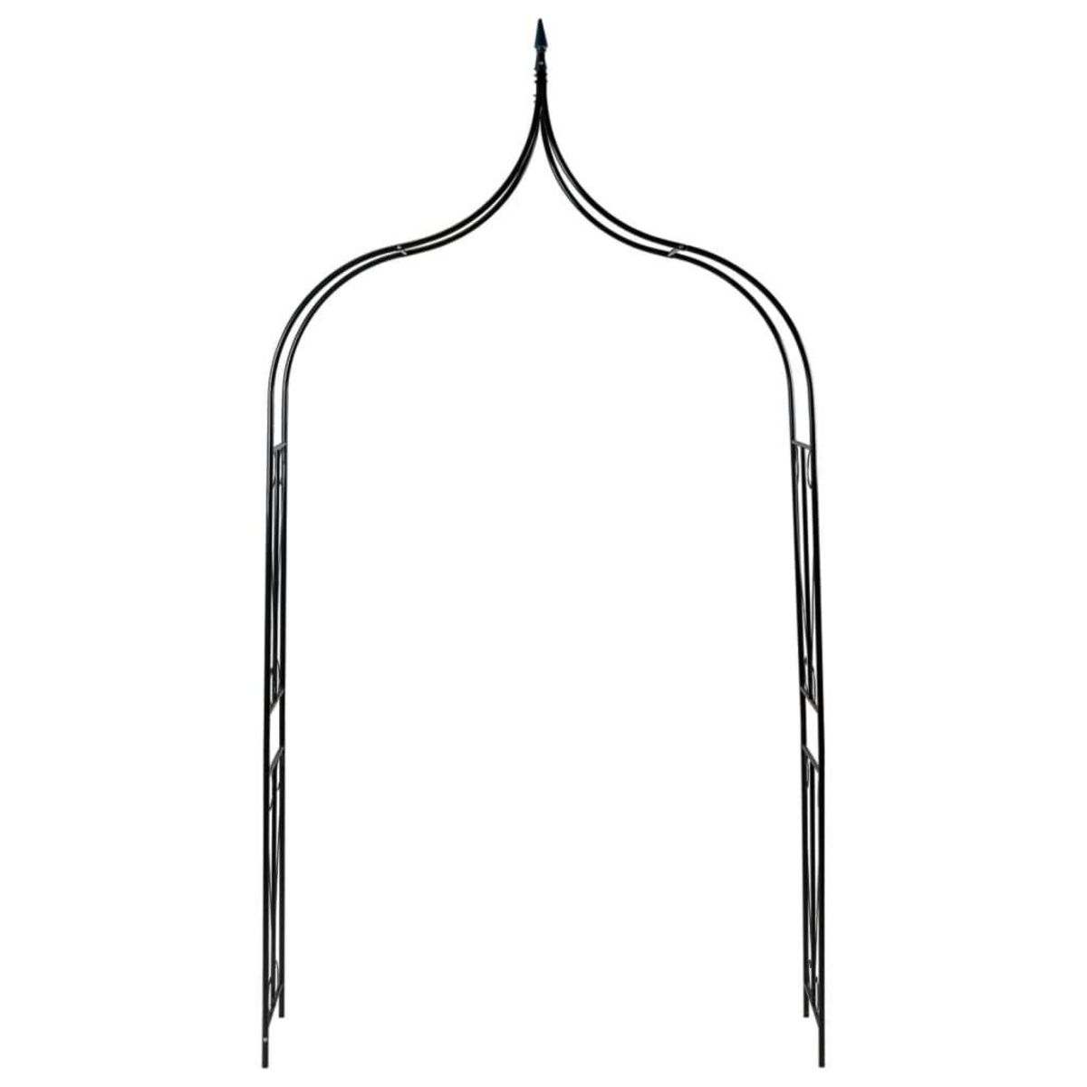 VIDAXL Voute de jardin Vert fonce 142x37x275 cm Fer