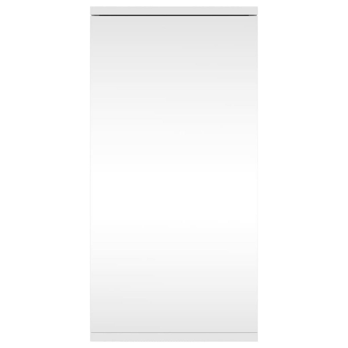 VIDAXL Armoire de bain a miroir d'angle blanc 30x24x60 cm