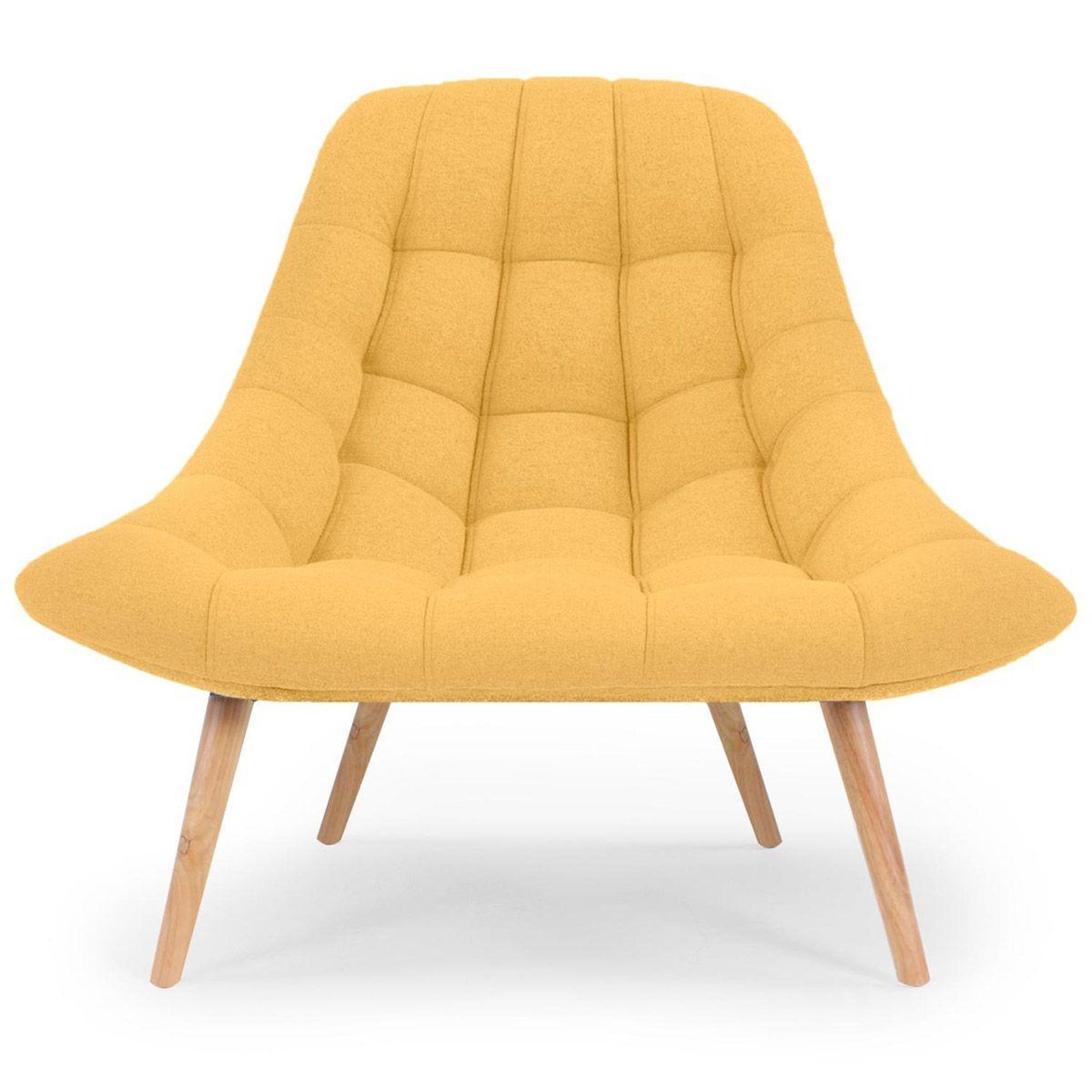 Voir la diapositive 3 : Paris Prix Lot de 2 fauteuils scandinaves  johan  86cm jaune