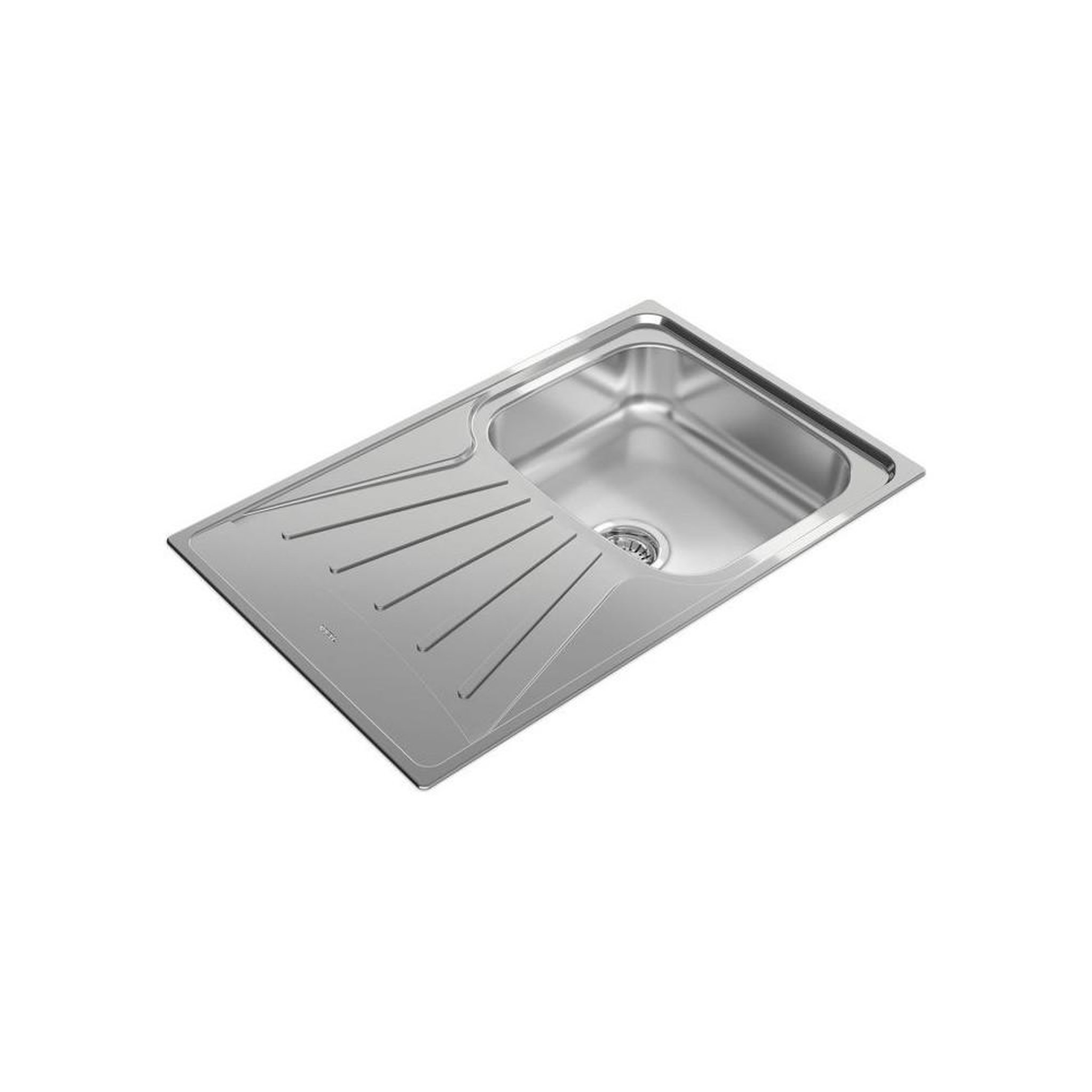 Voir la diapositive 2 : TEKA Teka starbright 45 évier encastrable réversible en inox mat, 1 cuve et 1 égouttoir, vidange manuelle panier 3½ avec siphon