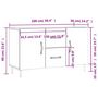 Voir la diapositive 6 : VIDAXL Buffet noir 100x36x60 cm bois d'ingenierie