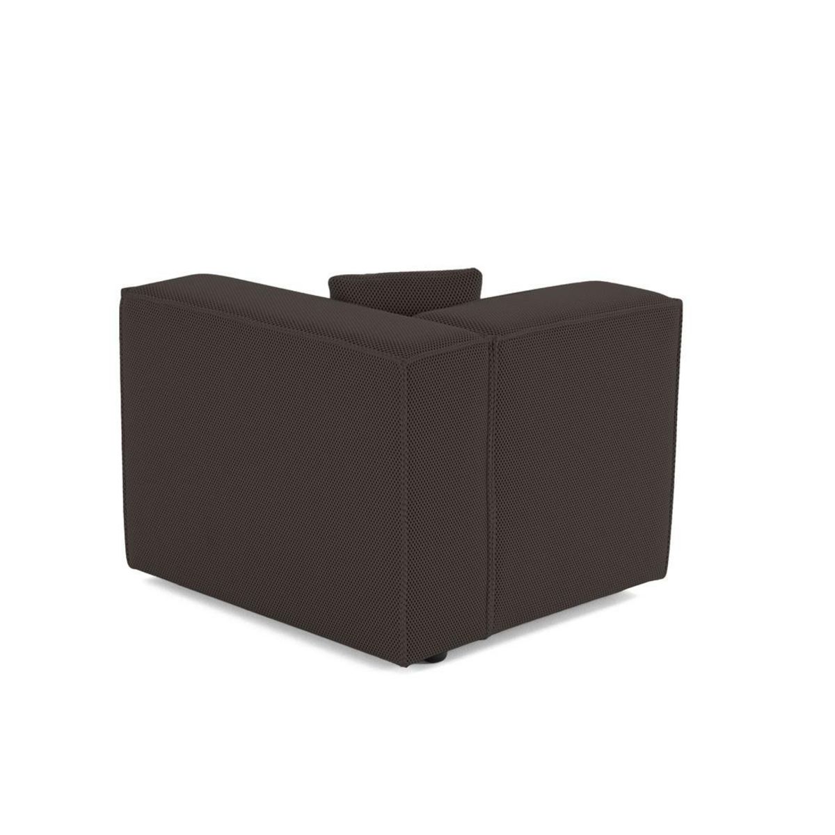 LISA DESIGN Arty - module d'assise droit - en tissu mailles 3d