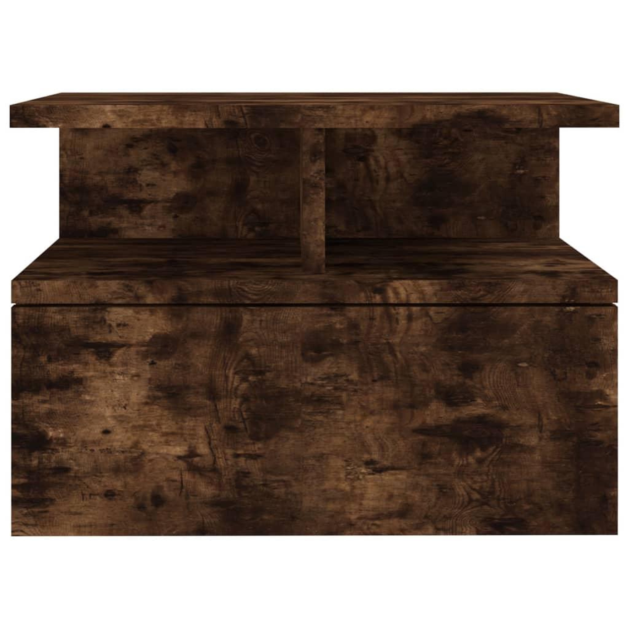 Voir la diapositive 5 : VIDAXL Tables de chevet flottantes 2 pcs Chene fume Bois d'ingenierie
