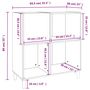 Voir la diapositive 6 : VIDAXL Armoire a disques noir 84,5x38x89 cm bois d'ingenierie