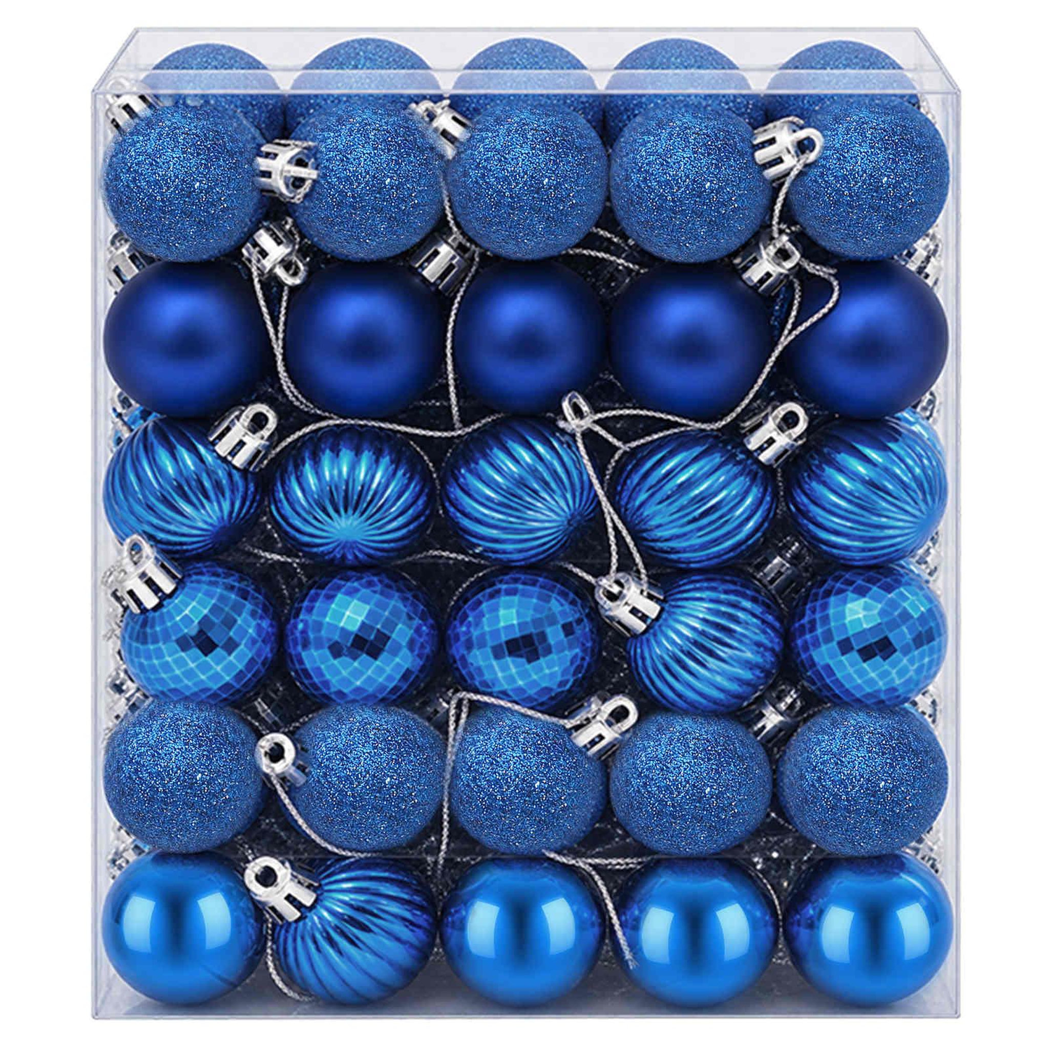 Voir la diapositive 4 : VIDAXL Ensemble de boules de Noël 150 pc Bleu Diam. 3 cm Polystyrene