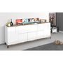 Voir la diapositive 5 : Buffet moderne 5 portes 1 abbatant L200cm BARI