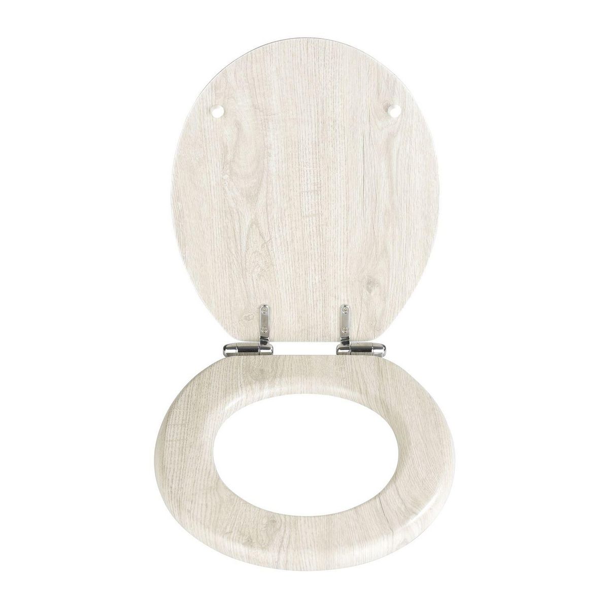 Wenko Abattant WC en MDF design bois chêne - Gris