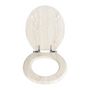Voir la diapositive 3 : Wenko Abattant WC en MDF design bois chêne - Gris