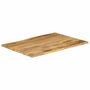 Voir la diapositive 2 : VIDAXL Dessus de table 110x80x2,5 cm bord vivant bois massif manguier