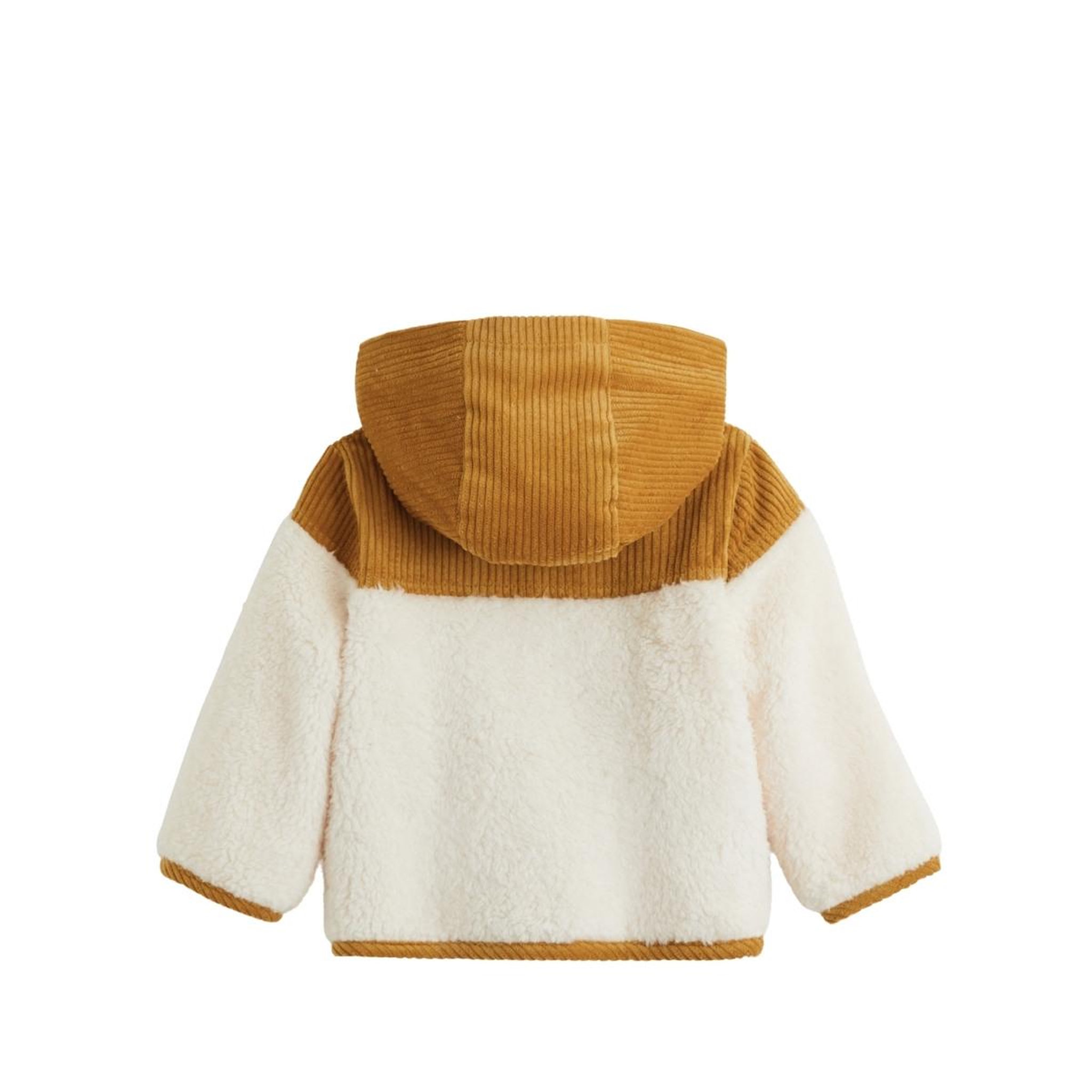 Voir la diapositive 2 : PETIT BEGUIN Veste bébé intérieur polaire avec capuche charly