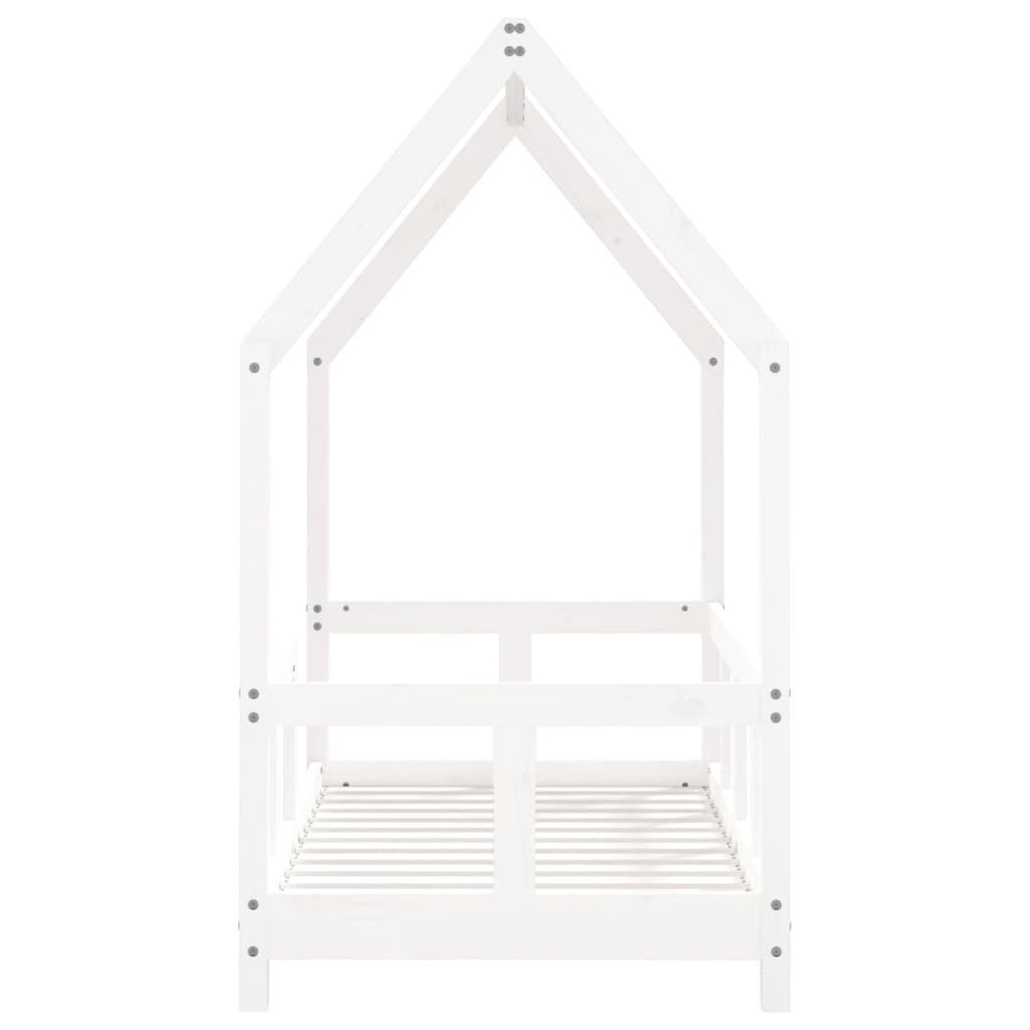 Voir la diapositive 5 : VIDAXL Cadre de lit pour enfant blanc 70x140 cm bois de pin massif