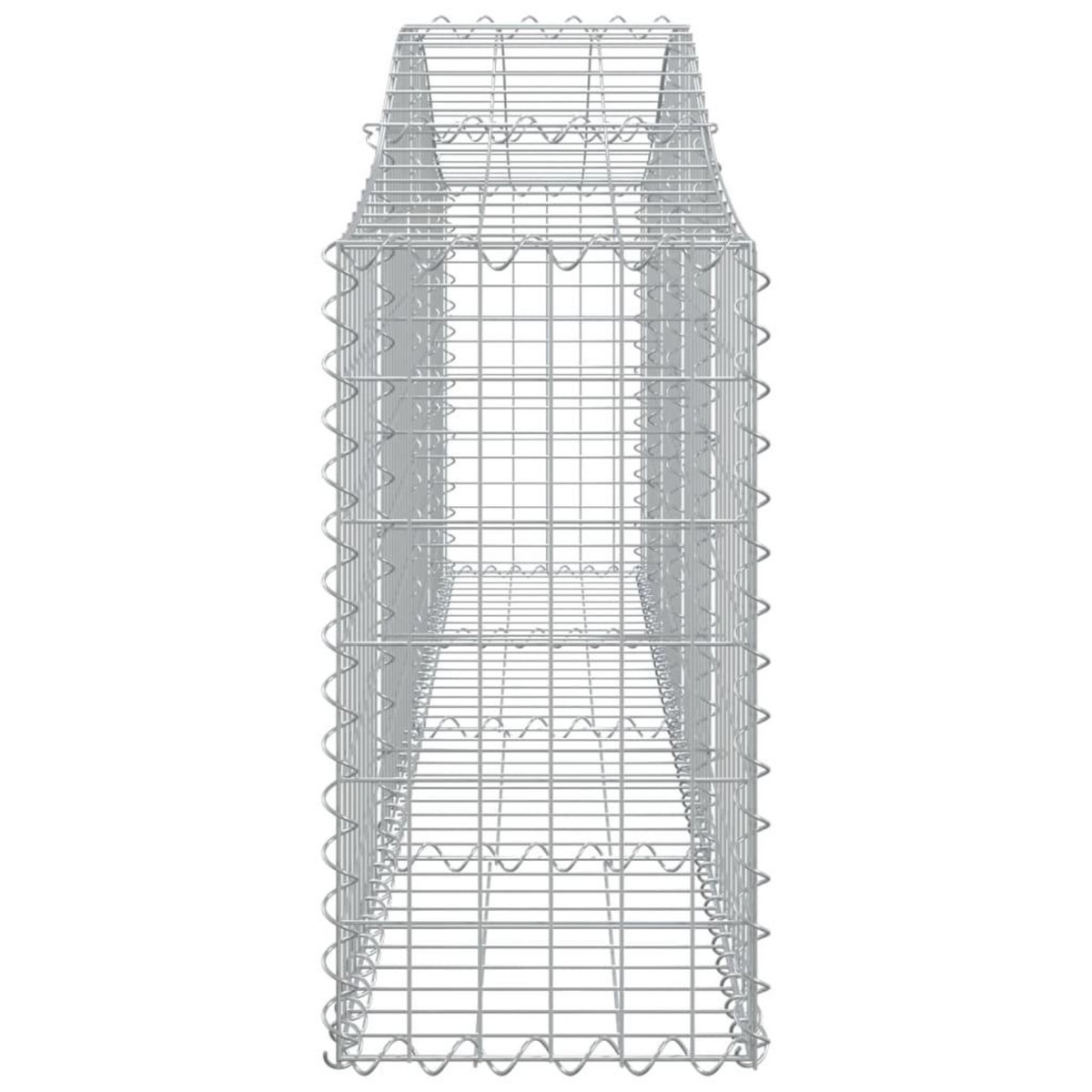 VIDAXL Paniers a gabions arques 20 pcs 200x30x60/80 cm Fer galvanise