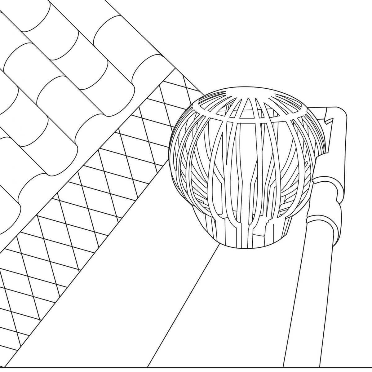 WERKAPRO 2 Filtres pour gouttières crapaudine