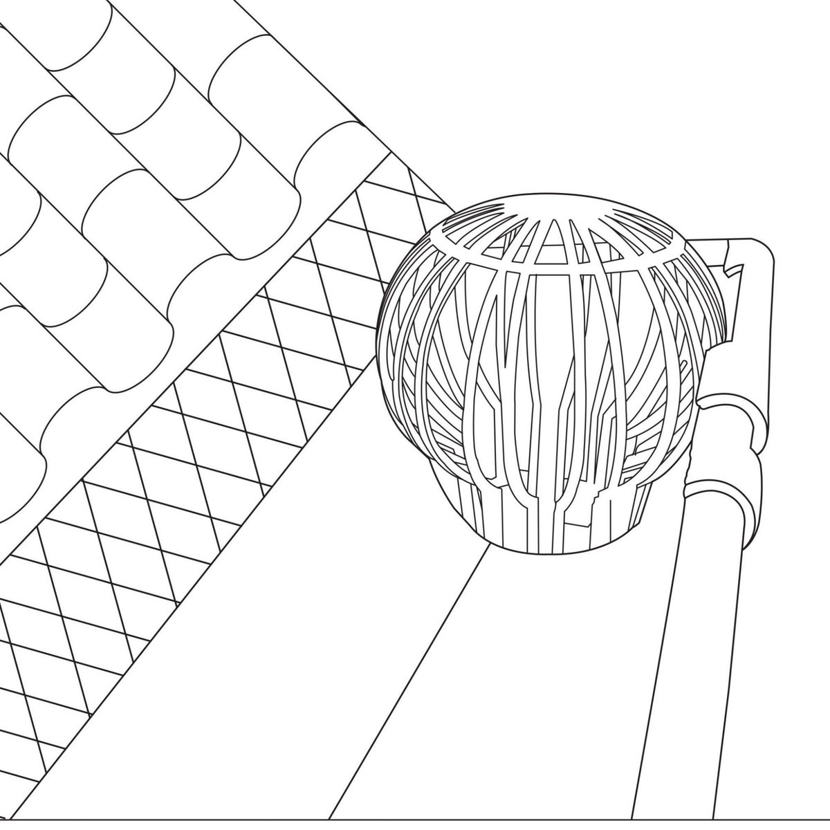 WERKAPRO 2 Filtres pour gouttières crapaudine
