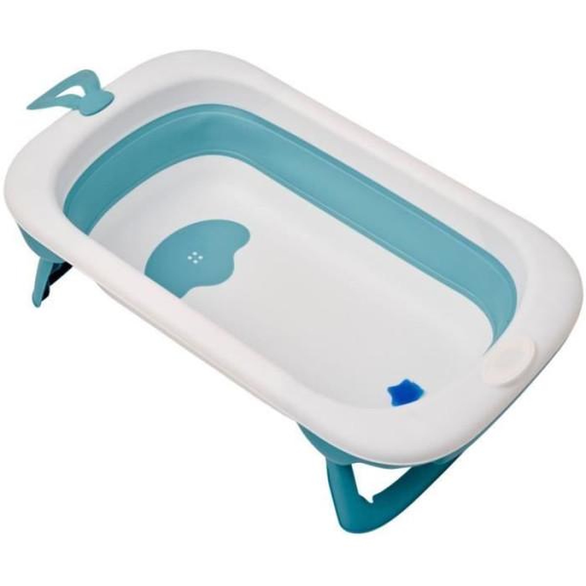 Voir la diapositive 5 : THERMOBABY Baignoire pliable - THERMOBABY - BALNÉA - Compact - Bouchon de vidange - Jusqu'a 18 mois - Bleu